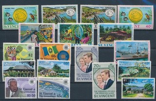 LS97861 St Vincent selection of nice stamps fine lot MNH