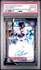 2024 Bowman Draft Cam Smith Black Refractor Auto #1/10 PSA10 POP 1!