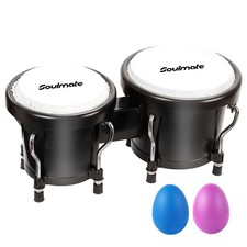 Bongo Drum Set for Kids Beginners Adults 4 and 5 Transparent Percussion Bon...