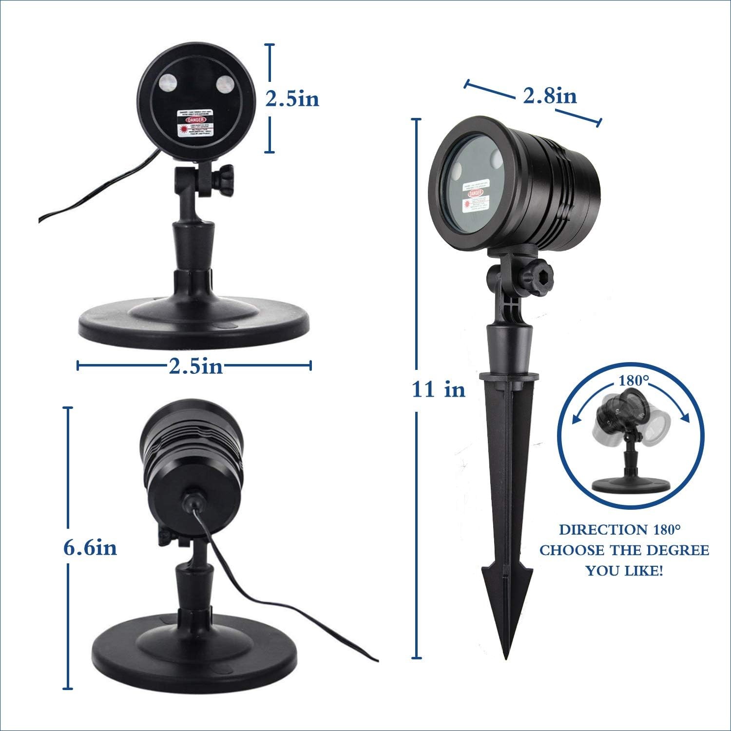 Christmas Laser Projector Lights Red Green Star Show Indoor Outdoor