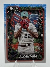2024 Topps Holiday #H11 Sandy Alcantara Miami Marlins ⚾️