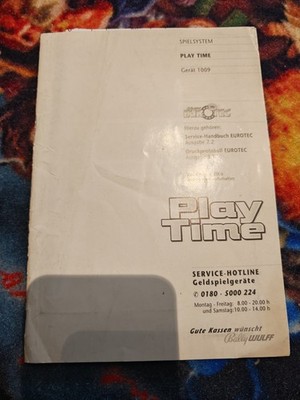 Geldspielautomat Spielautomat Handbuch Play Time 