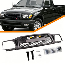 Front Bumper Grille For 2001-2004 Toyota Tacoma Grill With Led Lights Black New