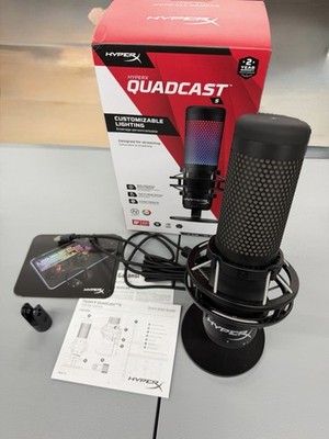HyperX QuadCast S RGB USB Condenser Microphone Black