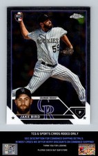2023 Topps Chrome Update #USC27 Jake Bird RC Colorado Rockies