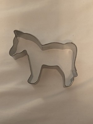 3.75'' Horse Cookie Cutter Tin Steel Rodeo Wild West Western Farm Party