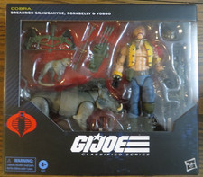 G.I. JOE CLASSIFIED SERIES COBRA DREADNOK GNAWGAHYDE PORKBELLY & YOBBO SET MIB