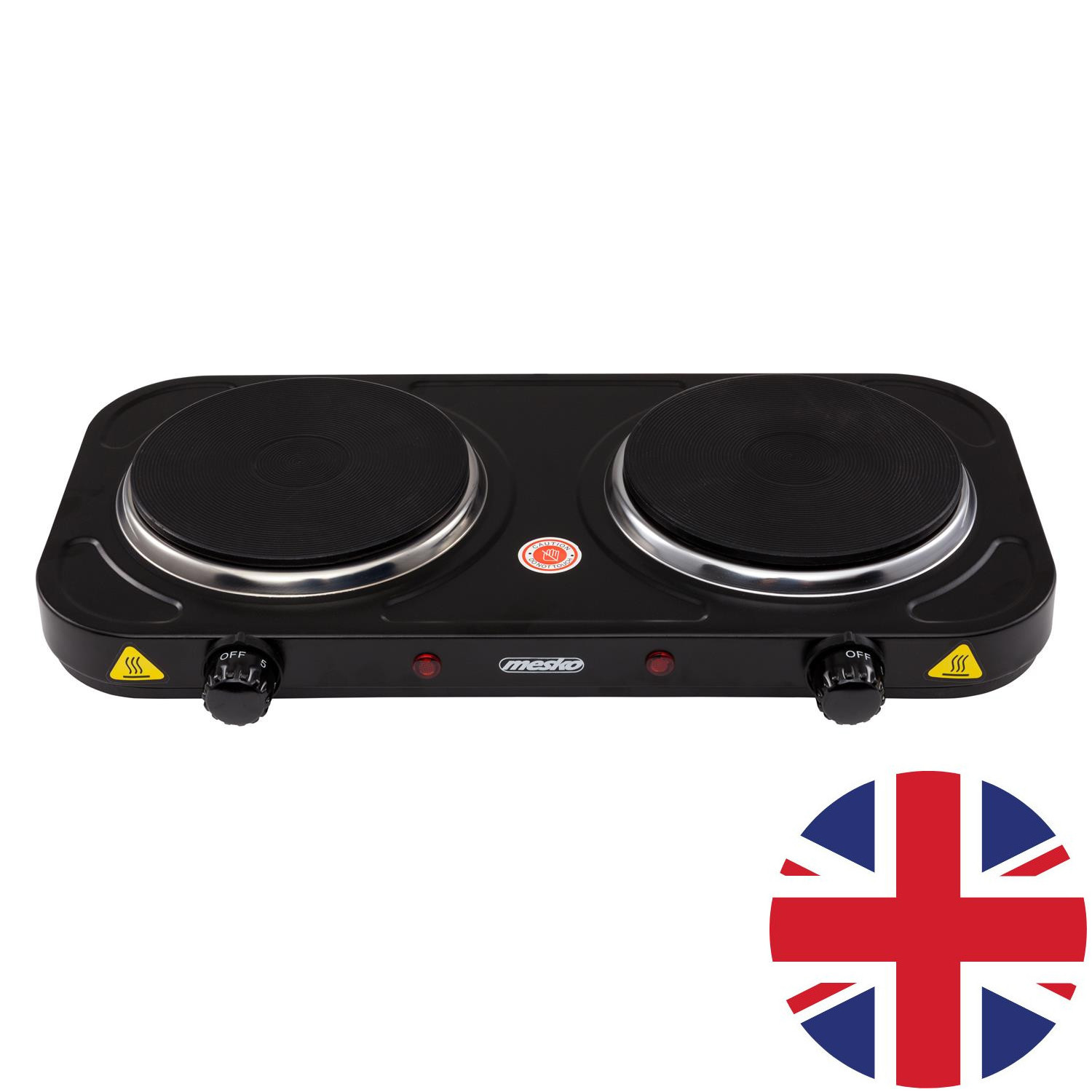 OFFERTA Fornello Elettrico Mesko 2000W 2 Fuochi MS 6509-UK Universale