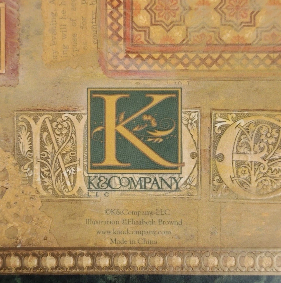 Álbum de recortes de Navidad K& Company 8x8 Noel Reindeer estilo vintage nuevo Foto 2 de 4