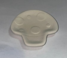 small mushroom dish Fusing glass slump mold 3 1/8" L x 3" W x 1/2" H
