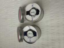 Lot of 2 Pepsi Watch Vintage Collectible Black & Blue Strap Needs New Battery