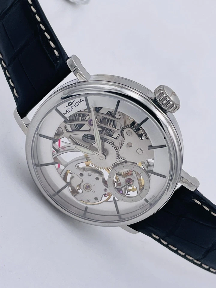 Orologio Mondia Swiss Carica Scheletrato 43mm MS6848 Zaffiro Scontatissimo Nuovo - Image 4 of 4