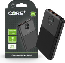 CORE+ 20000MAH PD PORTABLE POWER BANK FAST 22.5W CHARGE USB C LCD DISPLAY IPHONE