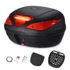 AHR 43L Motorcycle Top Case with Light Universal Tour Tail Box Scooter Trunk