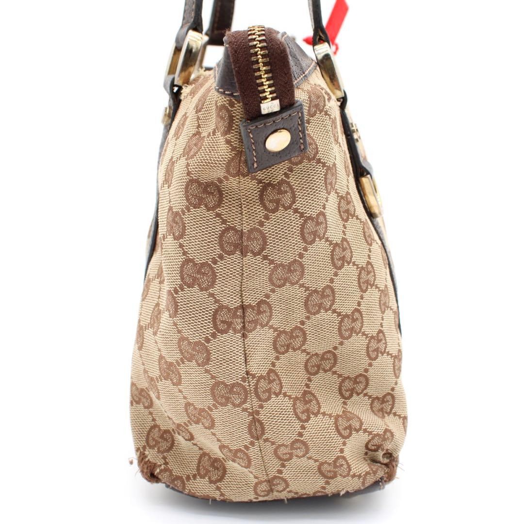 GUCCI Abbey 141470 213317 GG Canvas Tote Bag Beige Brown From Japan thumbnail 19