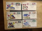 Belgium lot of 6 1958 FDC 1st day covers World’s Fair Brussels