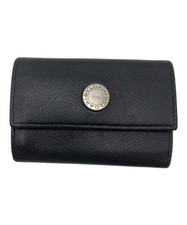 Authentic BVLGARI Key Case Black Women  7779
