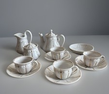 Antique Child  s Hard Paste Tea Service, C1880
