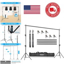 10x10ft Photography Backdrop Support System Durable Aluminum Alloy Construction