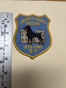 Lancaster County Prison PA K-9 Patch