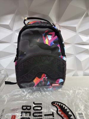 Sprayground Backpack Volatile Black Shark Mouth School Bag Laptop Books Bag NEW