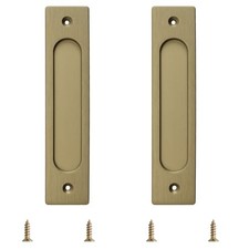 Rectangular Recessed Sliding Door Pullspcs Flush Pull Aluminum 2 Bronze Gold