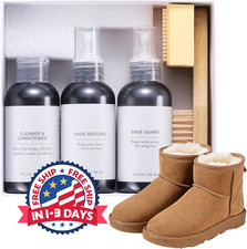Kit de limpieza de zapatos de gamuza con limpiador de zapatos