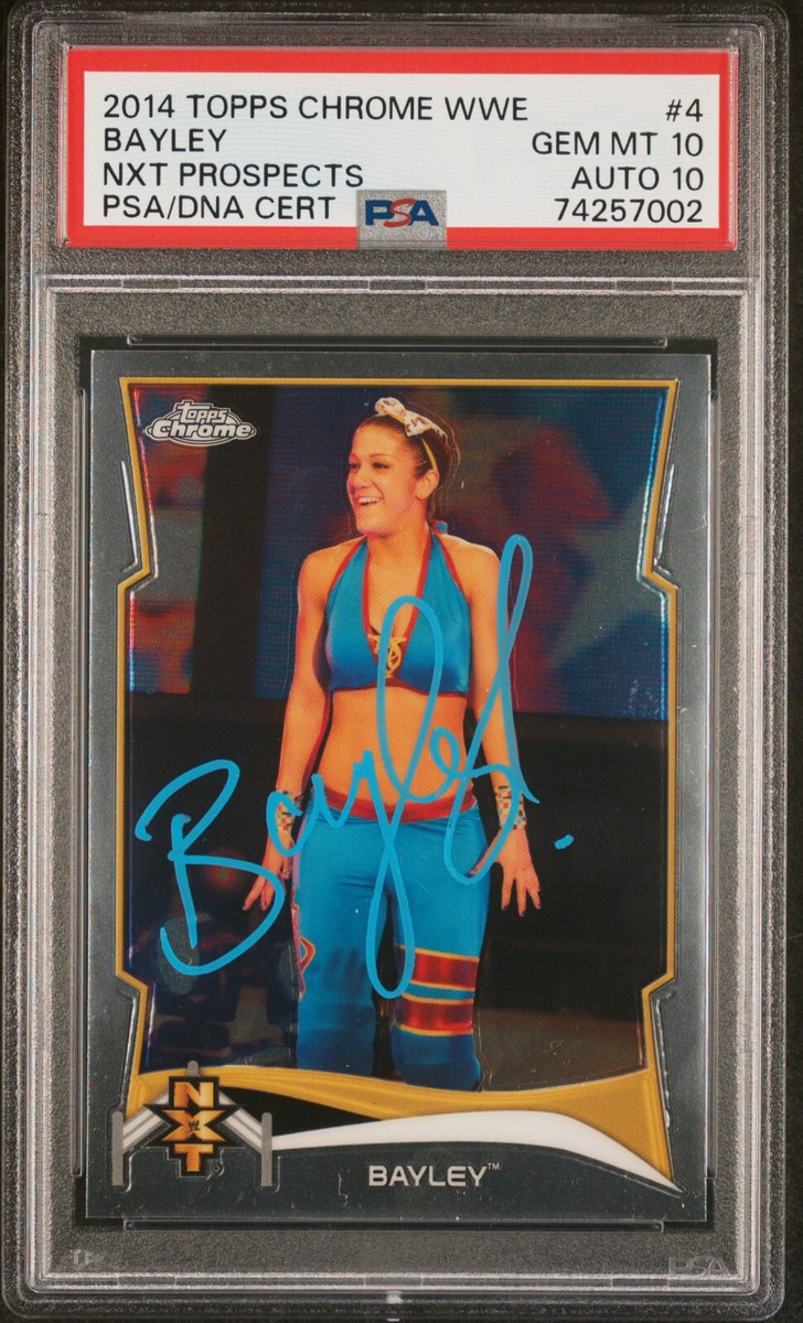 WWE AKSANA AUTO 2014 TOPPS Chrome On Card Autograph Signature