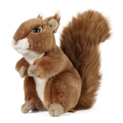 Rotes Eichhörnchen Plüschtier Stofftier Tier Teddy von Living Nature. Wild Life Geschenk 18 cm H