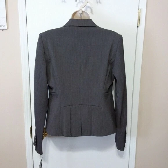 Blazer Rafaella feminino cinza terno de um botão jaqueta nova com etiquetas - Tamanho 6 - Imagem 2 de 4