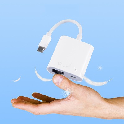 Connection Mobile Phone Adapter lightning to RJ45 Port Ethernet Converter BAZ