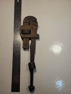 Vintage Walworth Mfg. Boston U.S.A. 10'' Pipe Wrench B1