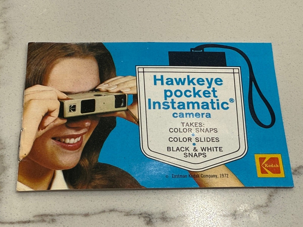 Vintage 70s KODAK Hawkeye Pocket Instamatic Camera Open Box New