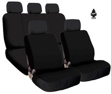 For Jeep Car Seat Covers Set Black Car Truck SUV Cloth