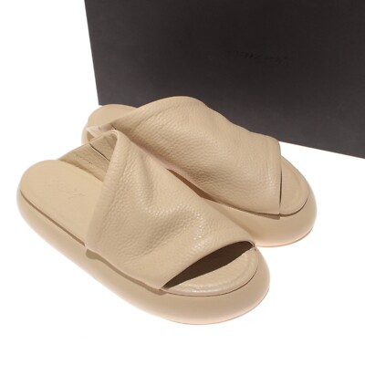 Marsell NWB Slide Sandals Size 36.5 6.5 US In Solid Beige Leather