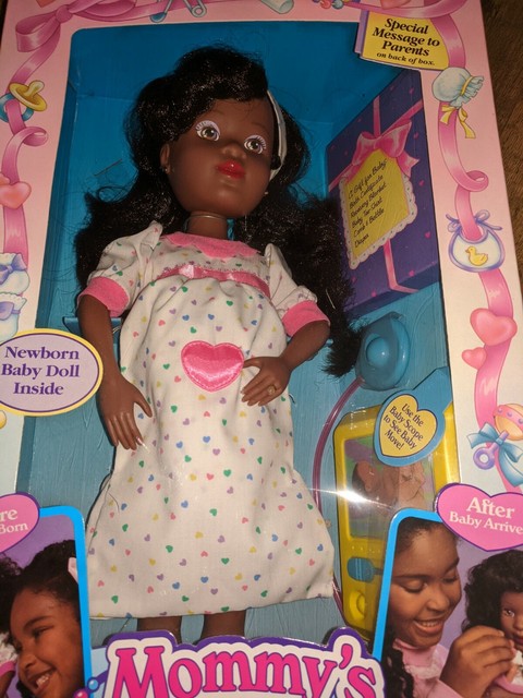 mommys having a baby doll