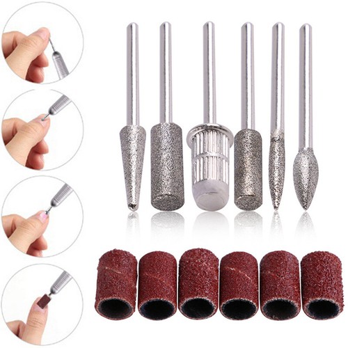 12pcs/Set Electric Nail Art Drill Bits Manicure Pedicure File Machine Tool Kits✔ - Picture 5 of 13