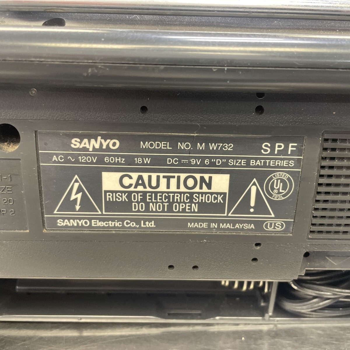 Vintage Sanyo Model #MW737 Radio Cassette Boom Box. Personally