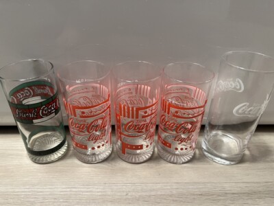 5x Coca Cola Glas / Gläser 0,2 und 0,3