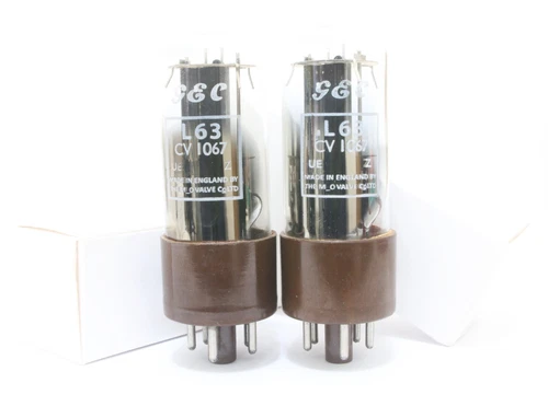 (Sweet Edition) Platinum Match 1 pair GEC L63 tubes 6J5 half of 6sn7