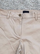 Talbots Flat Front Chino Cropped Pant Size 10P Beige