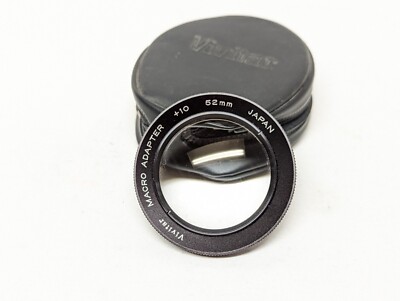Vivitar 52mm +10 Macro Adapter in original case, Excellent Condition