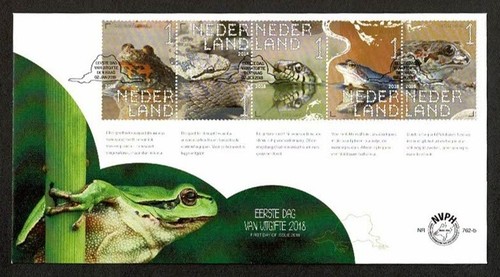 SE92 NETHERLANDS 2018 Two FDC's reptiles and amphibians - Picture 3 of 4