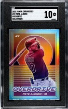2021 Panini Chronicles Overdrive #22 Pete Alonso HOLO SILVER PRIZM SGC 10 GEM