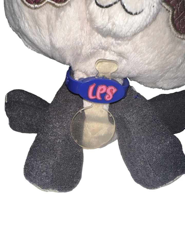 Littlest Pet Shop Pelúcia Panda Bicho de Pelúcia Macio 2007 Hasbro Cinza - Imagem 2 de 4