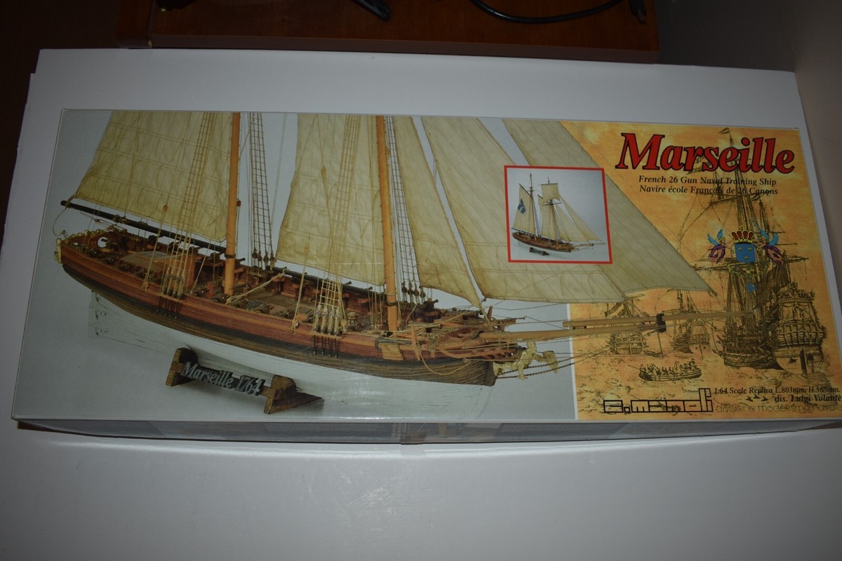 c.mamoli 1/64 Marseille 1764 木製キット ※まとめて取引・同梱不可