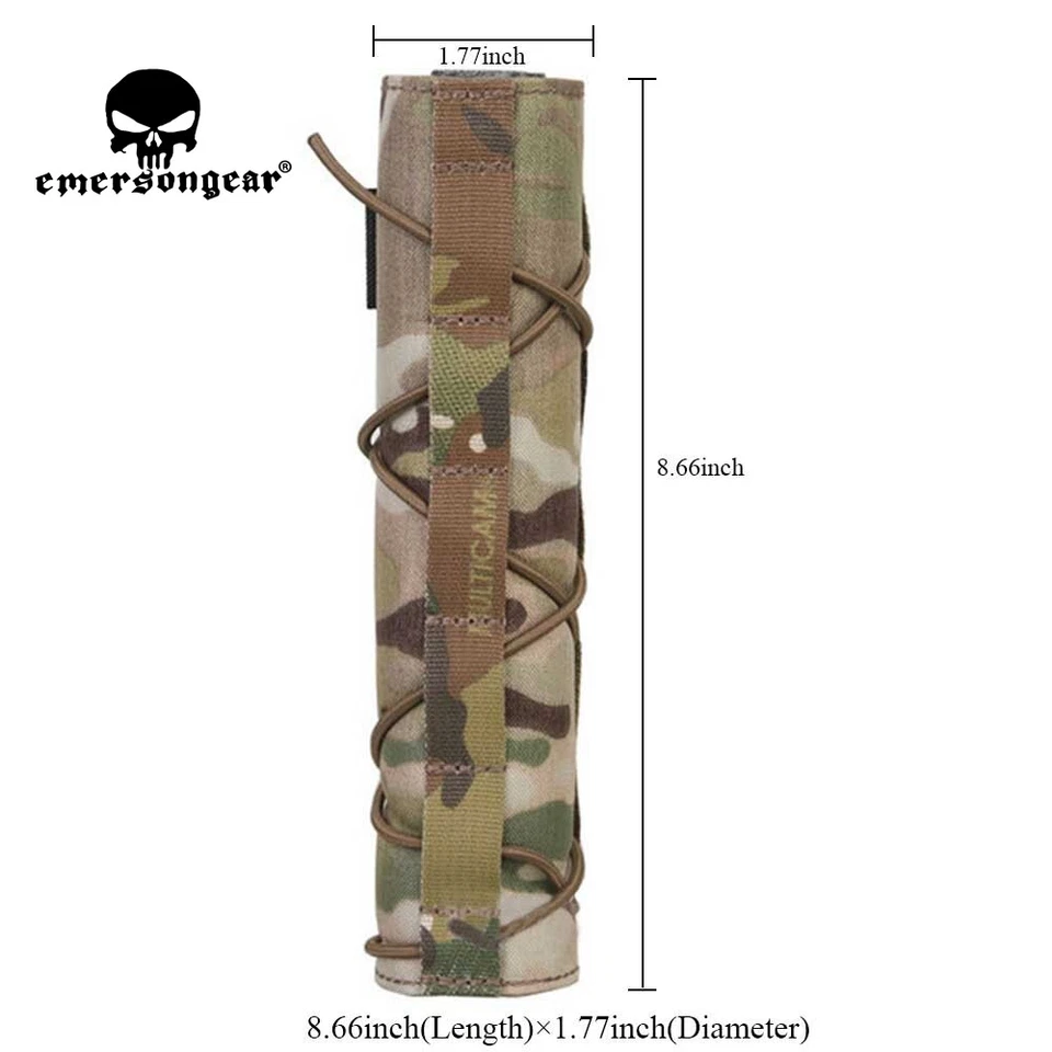 Emerson Tactical 8" 22 cm Suppressor Silencer Cover Airsoft Pouch Muffler Sleeve - image 4 of 4