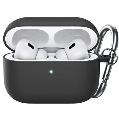 JETech Upgraded Silicone Case Cover for AirPods Pro 2023/2022/2019 with Keychain