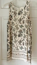 Max Studio Floral Boho Dressy Sleeveless Top Women's Sz M