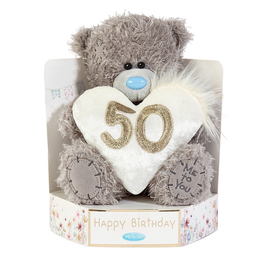 ME TO YOU TATTY TEDDIES TEDDY BEAR 7"" 50th BIRTHDAY BEAR - AP701163